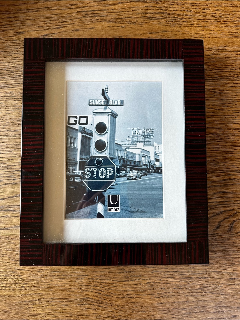Umbra Faux Burled Wood-Grain Picture Frame